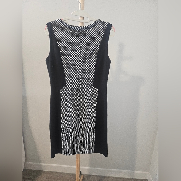 Enfocus Studio Elegant Black and White Midi Dress - Picture 3 of 3